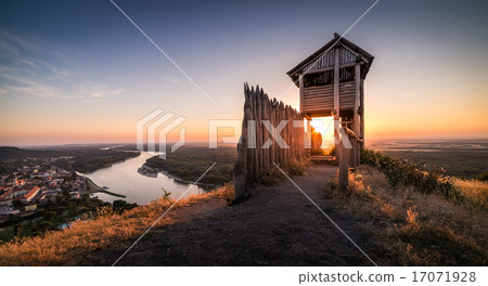 Wooden Tourist Observation Tower above Little City 17071928