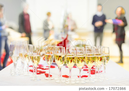Banquet event. Champagne on table. Banquet event. Champagne on table. 17072866