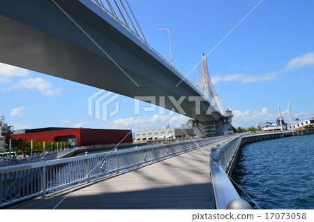 Aomori Bay Bridge · Promenade (Aomori Harbor / Aomori Prefecture Aomori City Yanagawa) 17073058