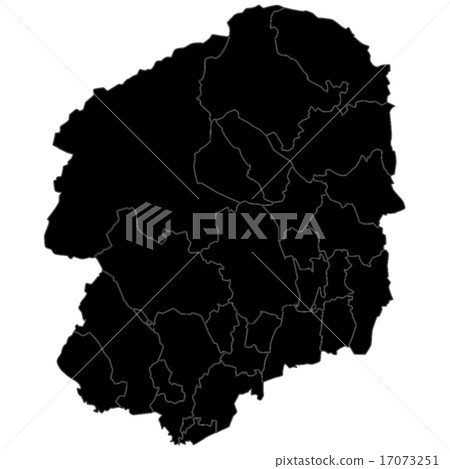 Illustration: Tochigi map (black) Illustration: Tochigi map (black) 17073251