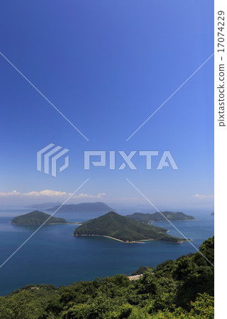 Seto Inland Sea wishing from Sannomi Shosai Peninsula, "Awashima" on Shichono Islands 17074229