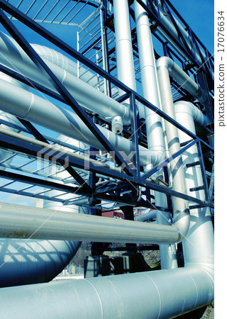 IIndustrial zone Steel pipelines, valves and cable 17076634