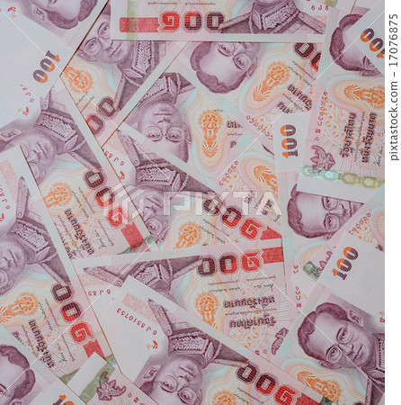 Thai banknotes background 17076875