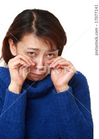 A woman who imitates crying A woman who imitates crying 17077141