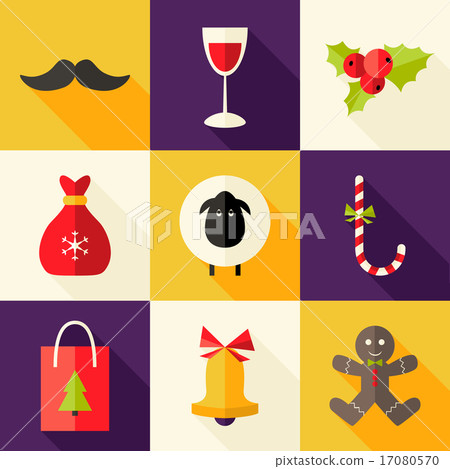 9 Christmas Flat Icons Set 2 9 Christmas Flat Icons Set 2 17080570