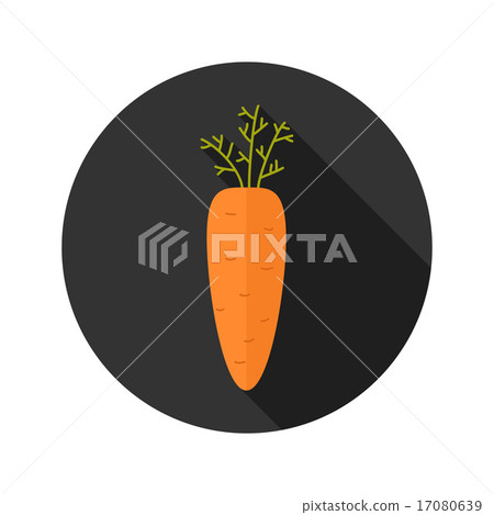 Carrot vegetable flat icon Carrot vegetable flat icon 17080639