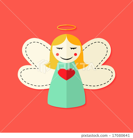 Christmas Angel Flat Icon 17080641