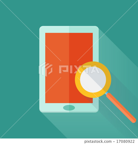 Flat tablet over green 17080922