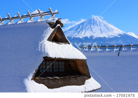 Fuji and the old private house Fuji and the old private house 17081978