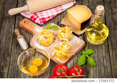 Homemade tagliatelle Homemade tagliatelle 17085372