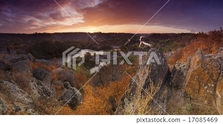 Rural autumn sunset Rural autumn sunset 17085469
