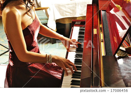 穿著三角鋼琴的女人 17086456