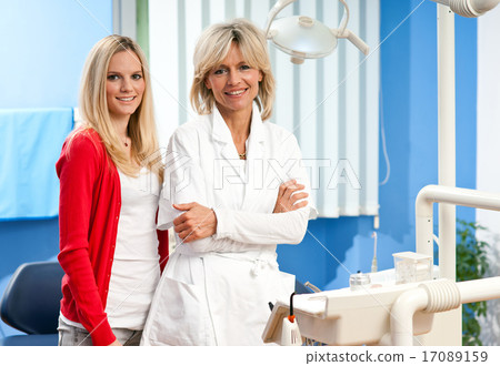 woman dentist with female patient woman dentist with female patient 17089159