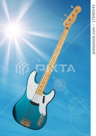blue bass guitar blue bass guitar 17090543