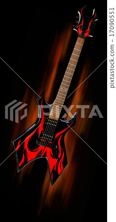 heavy metal fire guitar heavy metal fire guitar 17090551