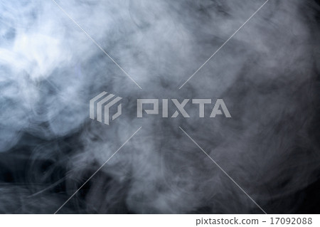 Abstract smoke hookah on a black background. 17092088
