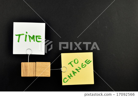 Time to change, Two paper notes on black 17092566