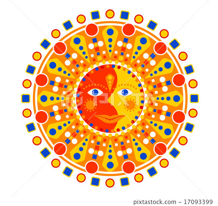 Aztec style sun Aztec style sun 17093399