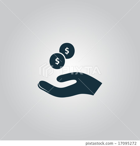 Pictograph of money in hand Pictograph of money in hand 17095272