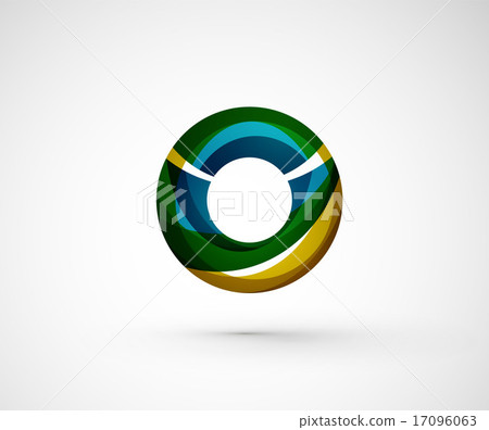 Abstract geometric company logo ring, circle Abstract geometric company logo ring, circle 17096063