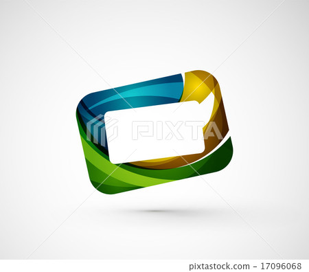 Abstract geometric company logo frame, screen 17096068