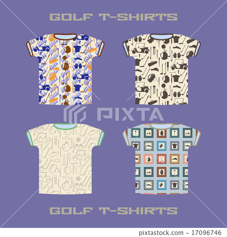 Golf t-shirt template vector illustration. Golf t-shirt template vector illustration. 17096746