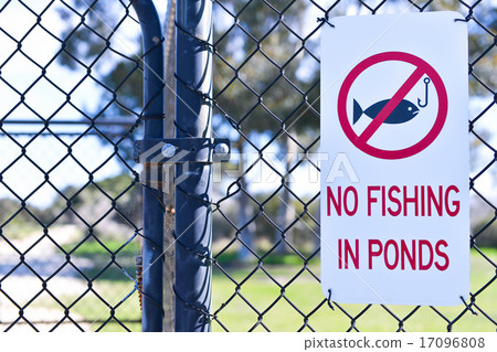 No fishing sign warning 17096808