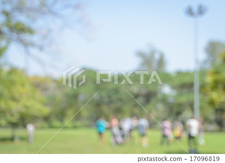Defocused background of green park in the city Defocused background of green park in the city 17096819