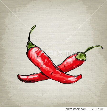 Hot chilli pepper. Vector illustration Hot chilli pepper. Vector illustration 17097408
