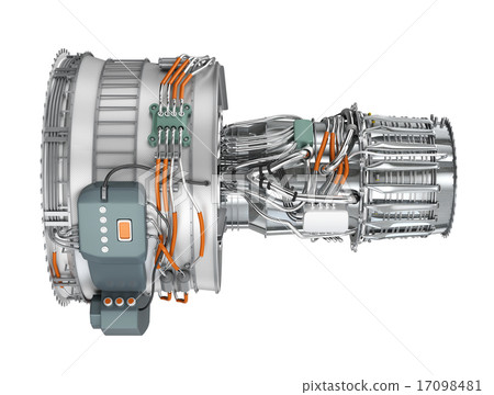 The side of the jet fan engine The side of the jet fan engine 17098481
