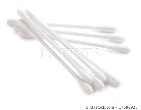 cotton buds isolated on white background 17098925