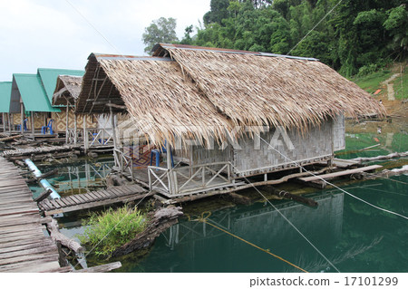 The village hay on the water at Cheowlan ,thailand 17101299