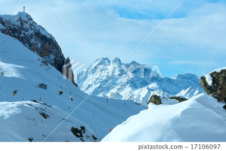 Silvretta Alps winter view (Austria). Silvretta Alps winter view (Austria). 17106097