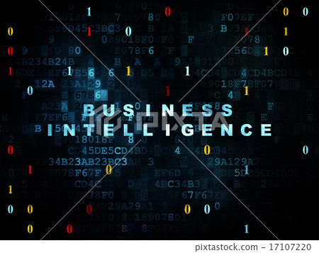 Finance concept: Business Intelligence on Digital background Finance concept: Business Intelligence on Digital background 17107220