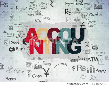 Money concept: Accounting on Digital Paper background Money concept: Accounting on Digital Paper background 17107292
