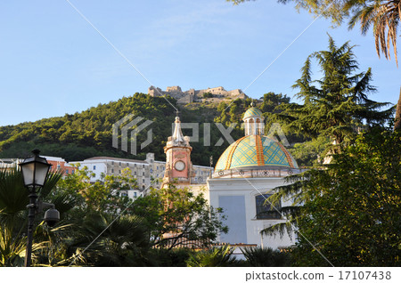 Church Santissima Annunziata and castle in Salerno Church Santissima Annunziata and castle in Salerno 17107438