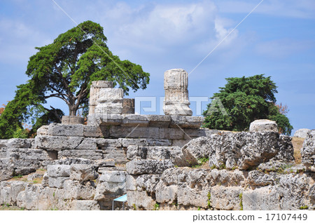 Ruins of ancient greek city Paestum, Italy. Ruins of ancient greek city Paestum, Italy. 17107449