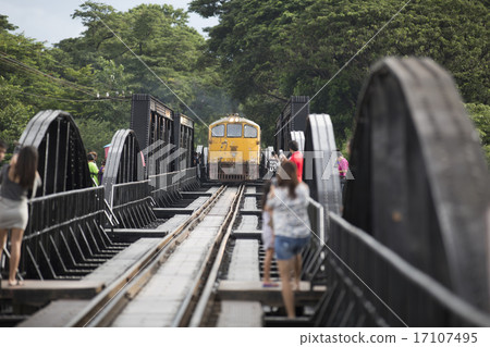 Iron bridge of Kanchanaburi, Thailand 17107495