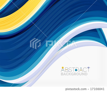 Abstract realistic solid wave background 17108841