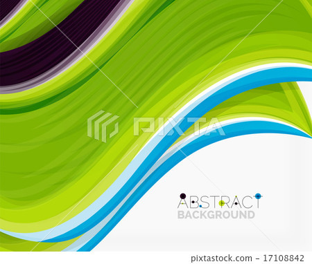 Abstract realistic solid wave background 17108842