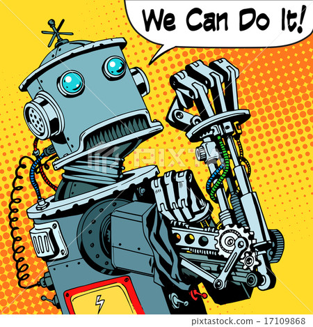 robot we can do it protest future power machine 17109868