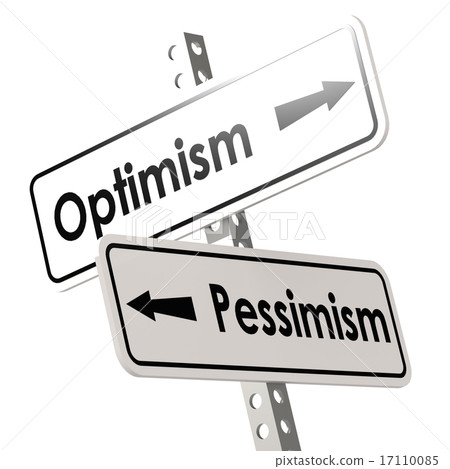 Optimism and Pessimism Road Sign 17110085