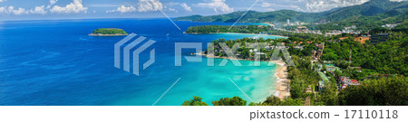 Bird-eye panorama of Phuket coastline Bird-eye panorama of Phuket coastline 17110118