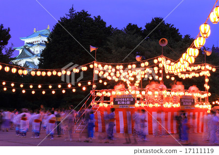 August Aichi Nagoya castle Tenshi light up and a bon odor oar 17111119