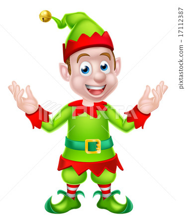 Cartoon Christmas Elf 17112387
