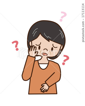 middle-aged-women-anxiety-stock-illustration-17113114-pixta