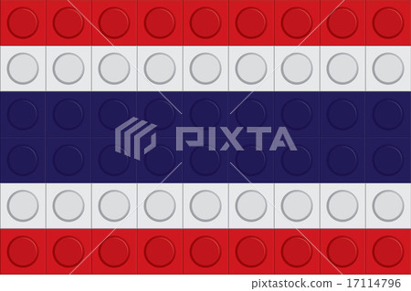 Thailand Flag block pattern 17114796