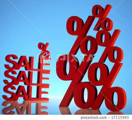 Sale, percent concept, natural colorful tone 17115943