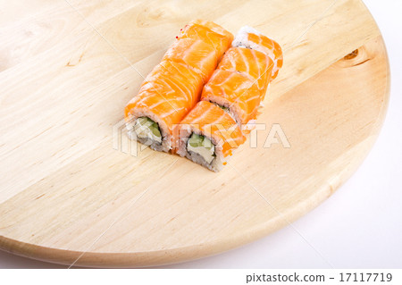 Sushi roll Philadelphia on board 17117719
