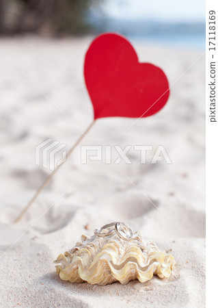Romantic tropical scene on beach Romantic tropical scene on beach 17118169